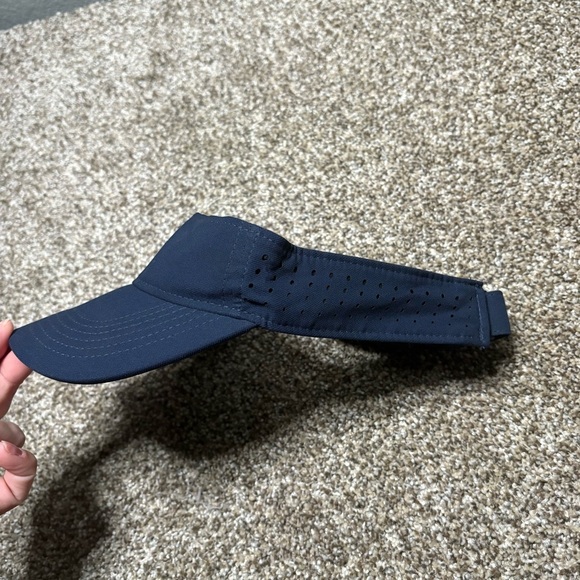 Nike Navy Visor with White Swoosh - Picture 2 of 6